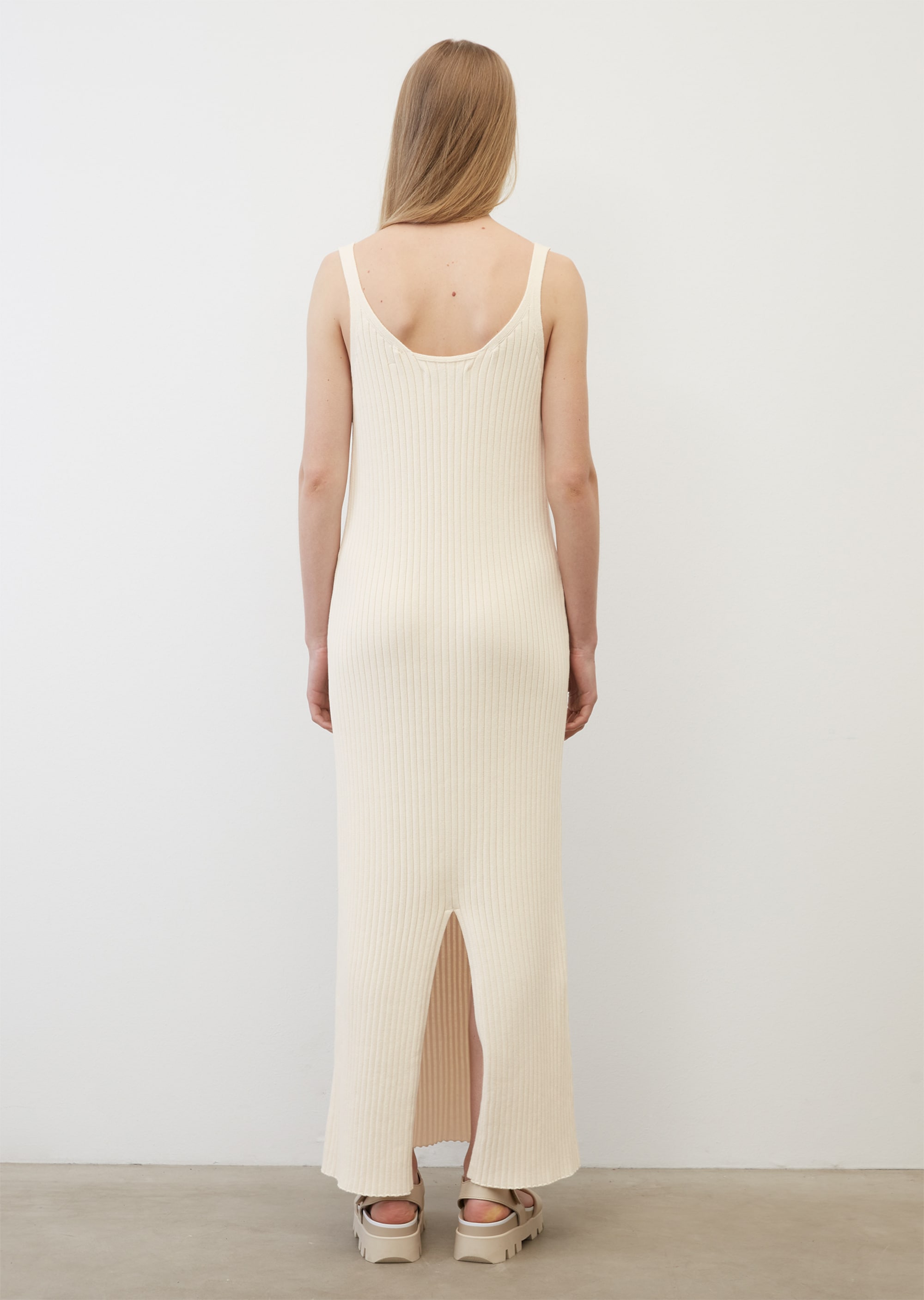 Трикотажное облегающее платье макси из прочной хлопчатобумажной пряжи для женщин Marc o'Polo