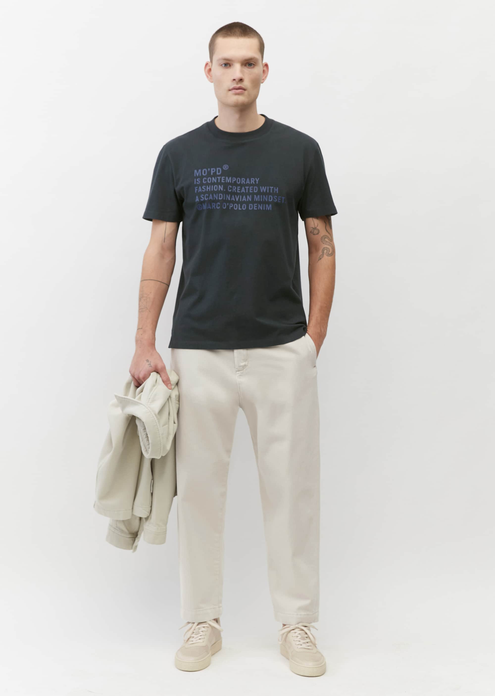 Свободная футболка из мягкого органического хлопка для мужчин Marc o'Polo