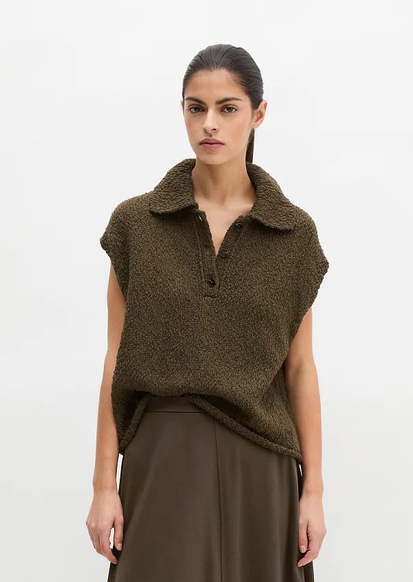 Жилет из смесового хлопка
