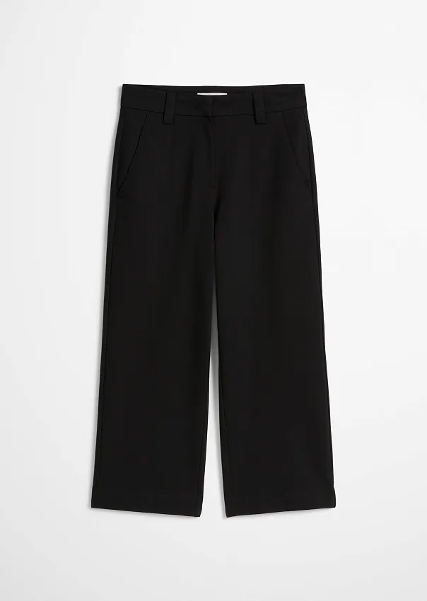 Широкие брюки из трикотажа интерлок