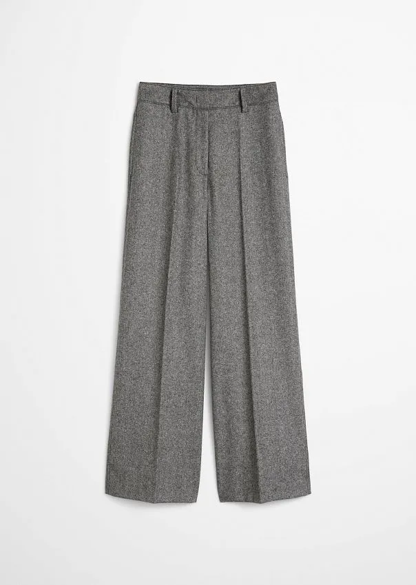 Брюки широкие из смесовой шерсти Marc o'Polo - фото 6