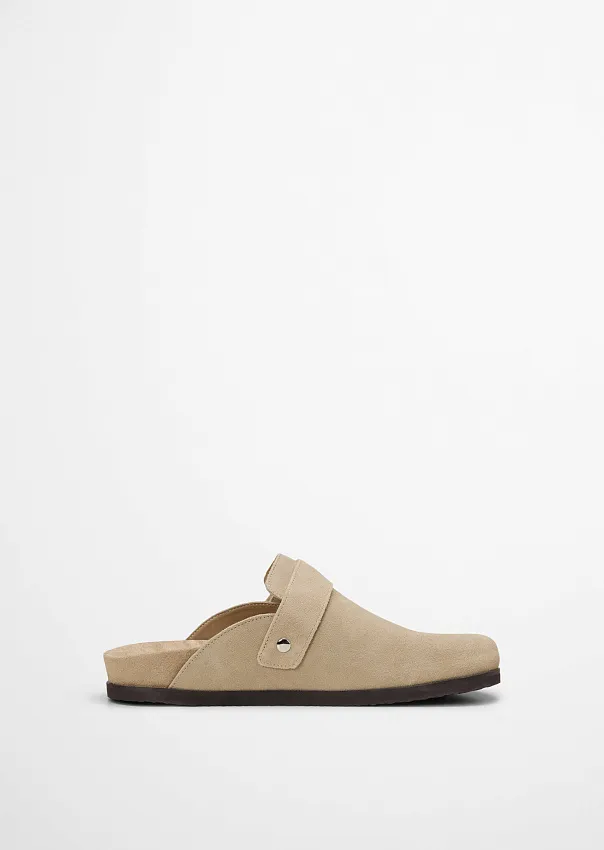 Сабо из натуральной замши
