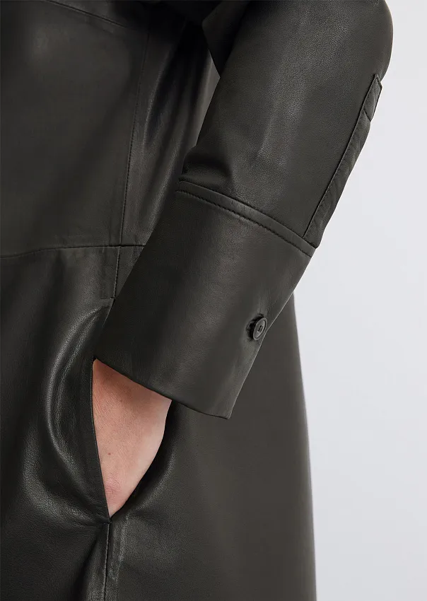 Платье из натуральной кожи