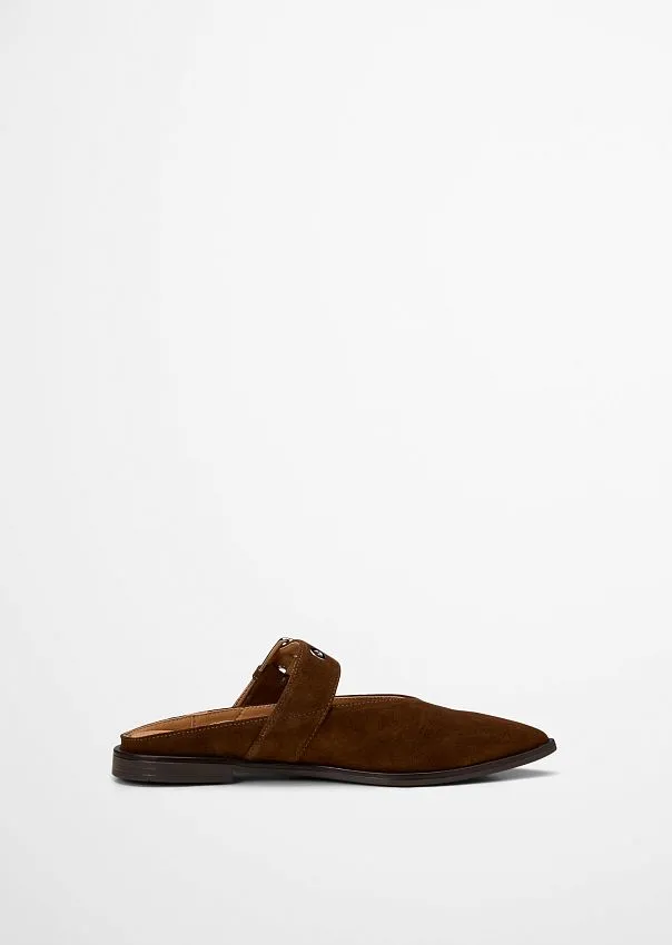 Мюли из натуральной замши