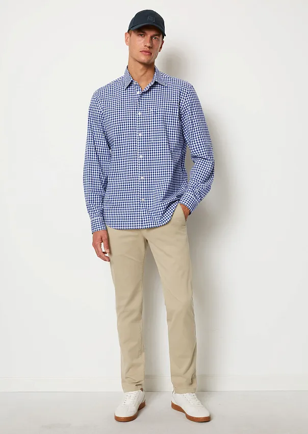Рубашка в клетку из органического хлопка Marc o'Polo - фото 3