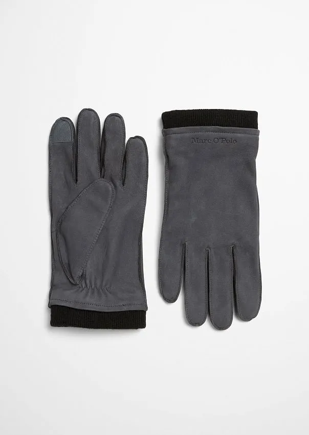 Кожаные перчатки с вязаными манжетами Marc o'Polo - фото 1