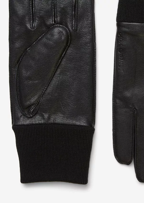 Перчатки из козьей кожи с эластичными манжетами Marc o'Polo - фото 2