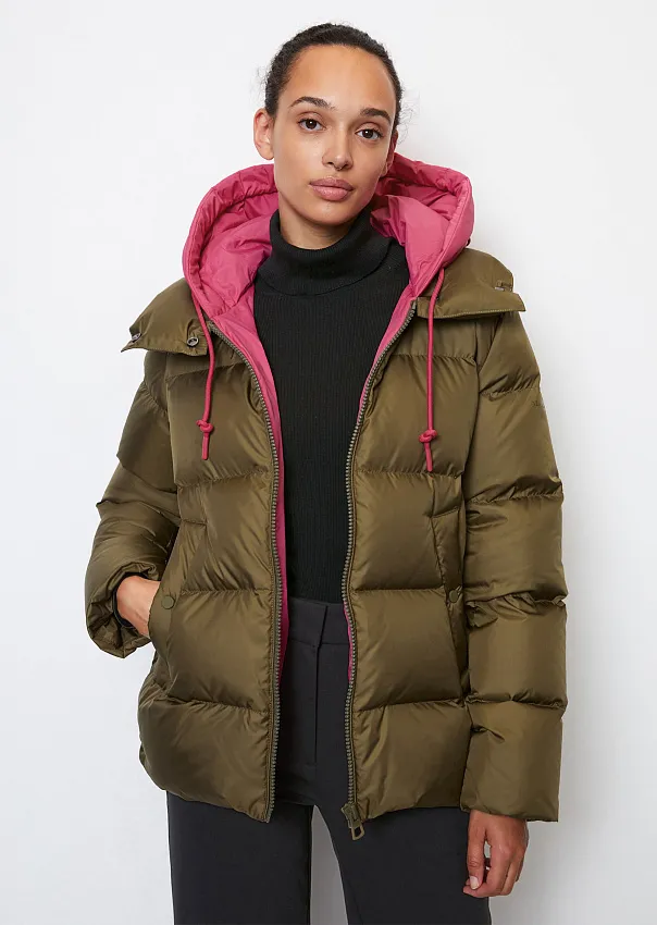 Пуховик с контрастным капюшоном Marc o'Polo - фото 1