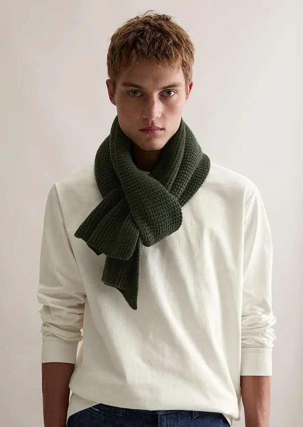 Шарф из хлопка и шерсти Marc o'Polo - фото 3