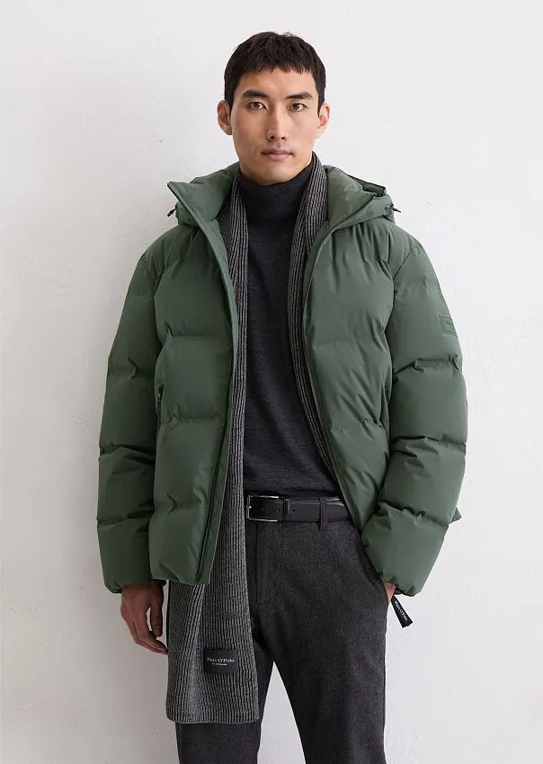 Технологичный пуховик с манжетами и съемным капюшоном  Marc o'Polo - фото 1