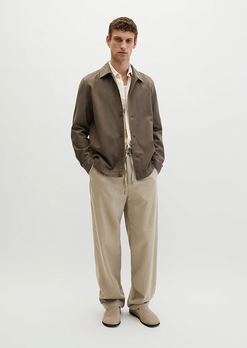 Рубашка верхняя из лиоцелла, льна и хлопка
