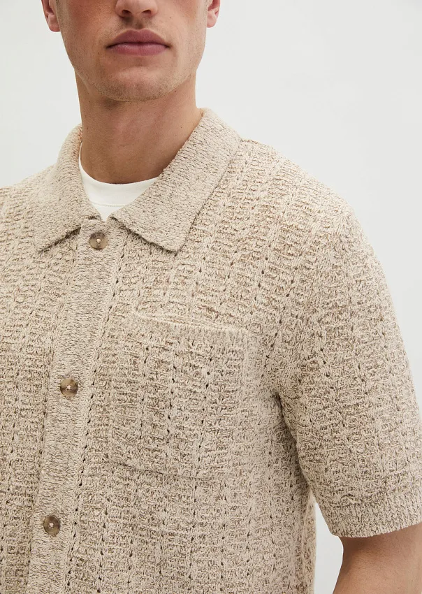 Кардиган из смесового хлопка