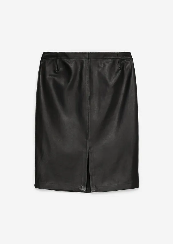 Юбка из натуральной кожи