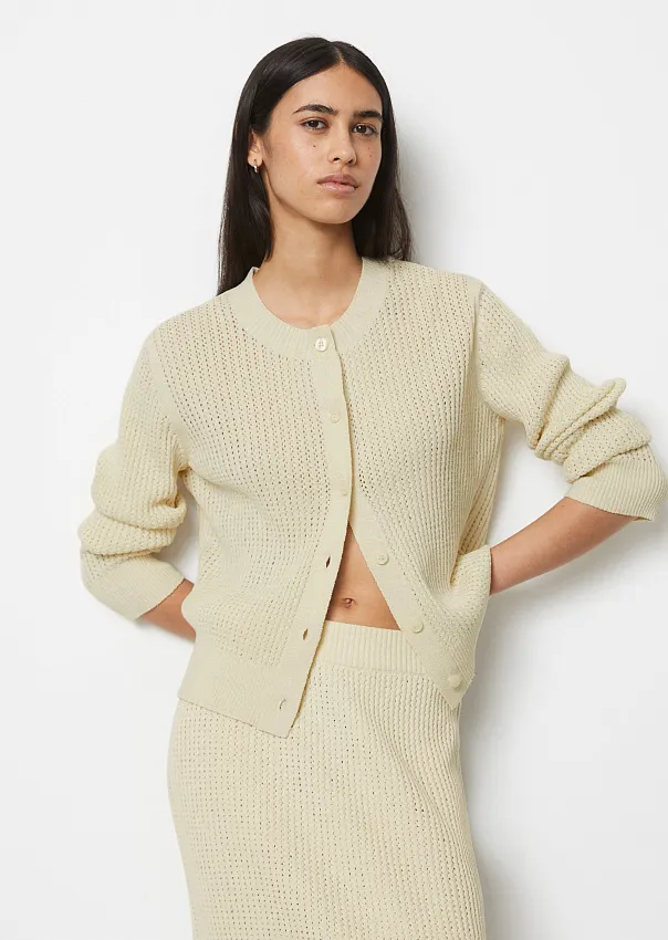 Кардиган из смесового хлопка