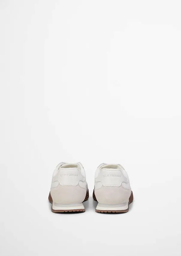 Кроссовки из натуральной кожи и нейлона