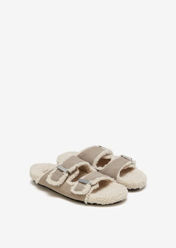 Домашние тапочки из натуральной замши