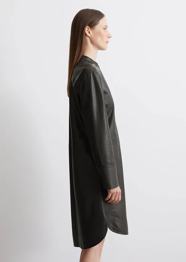 Платье из натуральной кожи