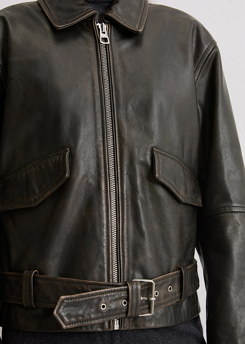 Куртка кожаная