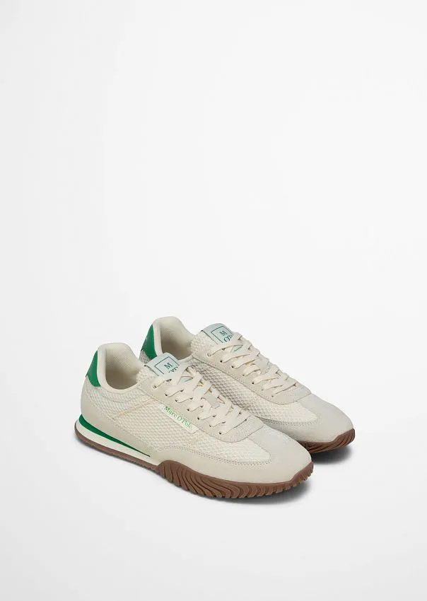 Кеды из натуральной замши и сетки