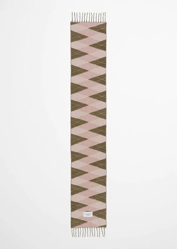 Длинный шерстяной шарф с узором «ромбы» Marc o'Polo - фото 3