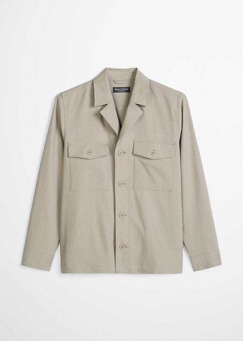 Рубашка верхняя из смесового льна
