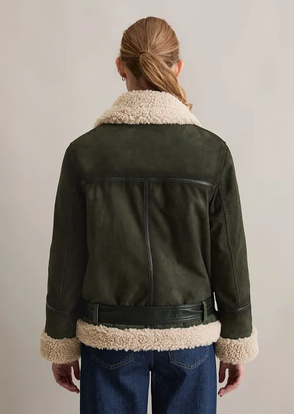 Куртка-авиатор из натуральной замши Marc o'Polo - фото 2