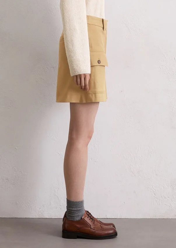 Мини-юбка из органического хлопка и лиоцелла Marc o'Polo - фото 5