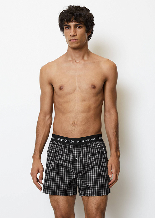 Черный в полоску/черный в клетку