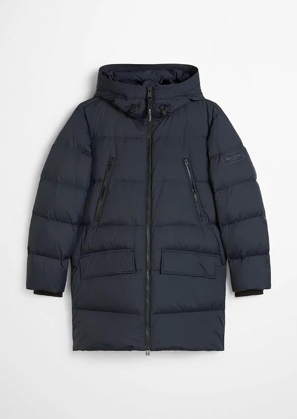 Стеганый пуховик с фиксированным капюшоном Marc o'Polo - фото 6