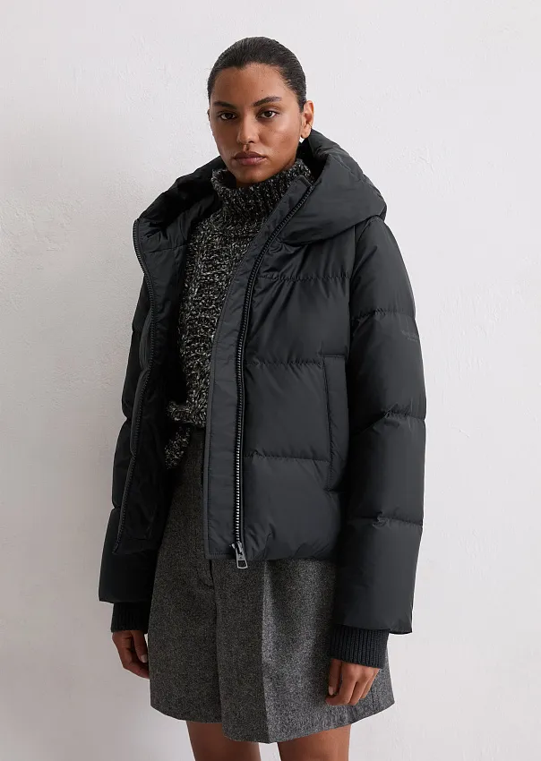 Пуховик с фиксированным капюшоном Marc o'Polo - фото 1