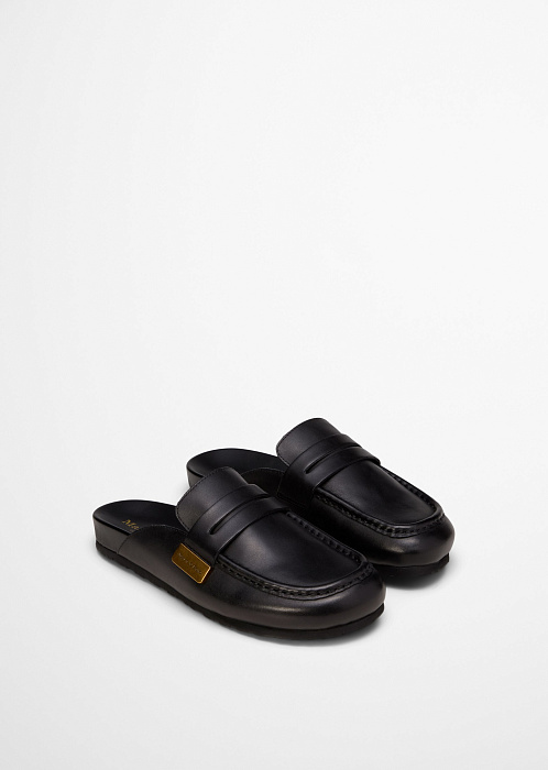 Сабо из натуральной кожи