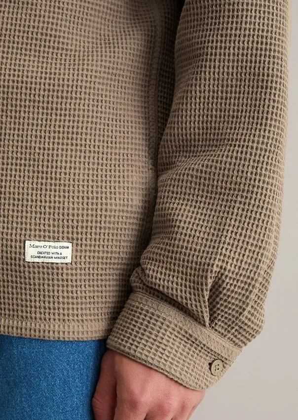 Рубашка верхняя из вафельной ткани Marc o'Polo - фото 4