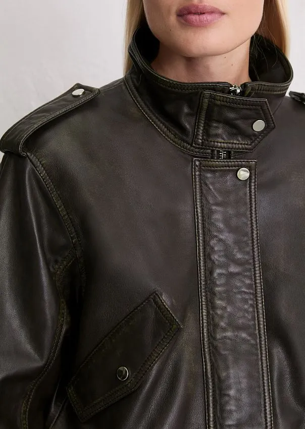 Куртка из натуральной кожи Marc o'Polo - фото 4