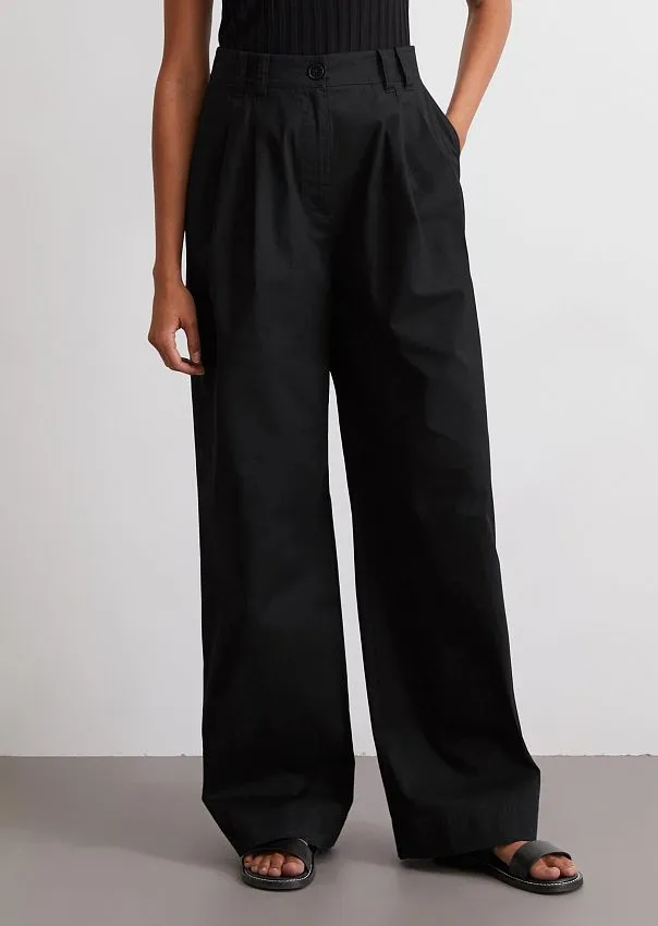 Широкие брюки из смесового хлопка Marc o'Polo - фото 3