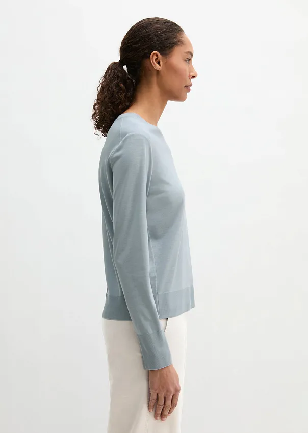 Лонгслив из смеси лиоцелла и хлопка