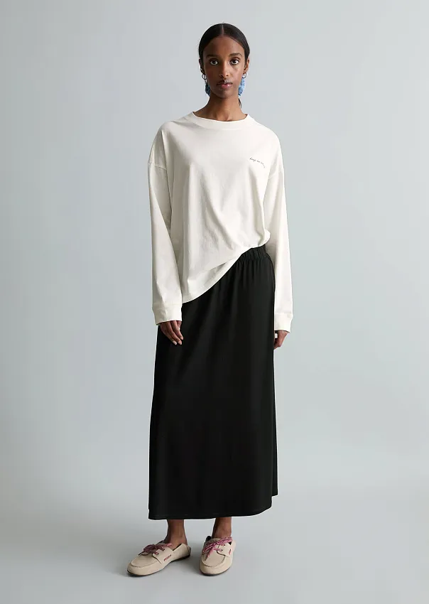 Лонгслив из плотного джерси