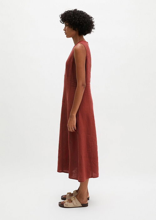 Платье изо льна