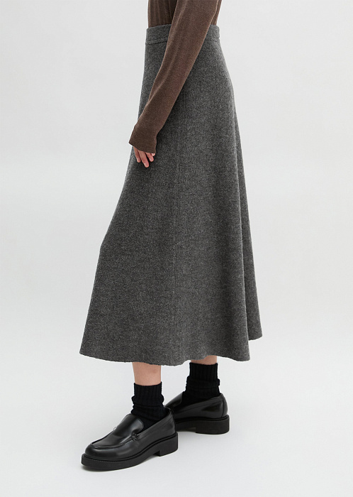 Юбка-миди из смесовой шерсти
