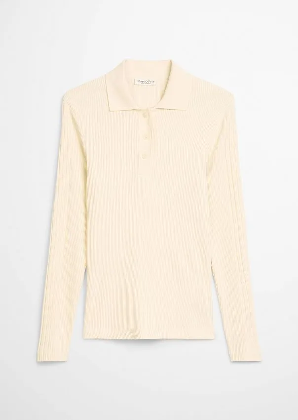 Трикотажное поло с длинными рукавами Marc o'Polo - фото 6