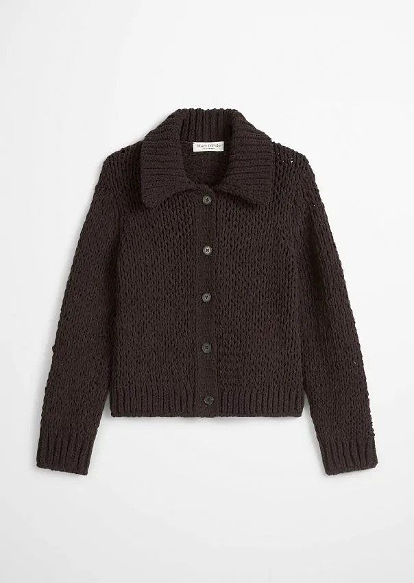 Кардиган из "кашемировой" пряжи Chenille Marc o'Polo - фото 6