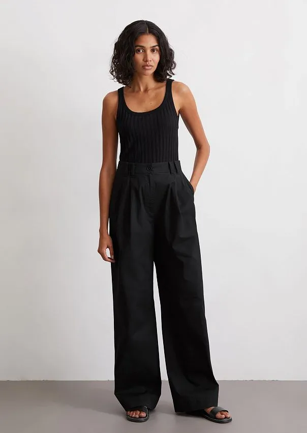 Широкие брюки из смесового хлопка Marc o'Polo - фото 1