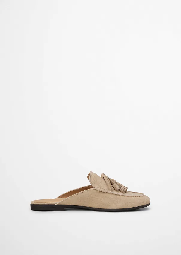 Мюли из натуральной замши