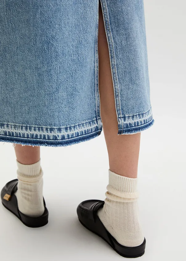 Юбка-макси из денима