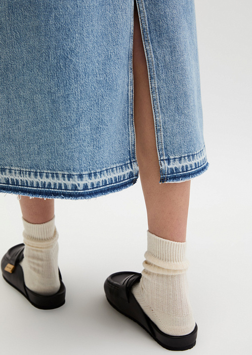 Юбка-макси из денима