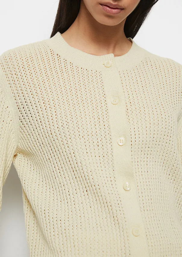 Кардиган из смесового хлопка