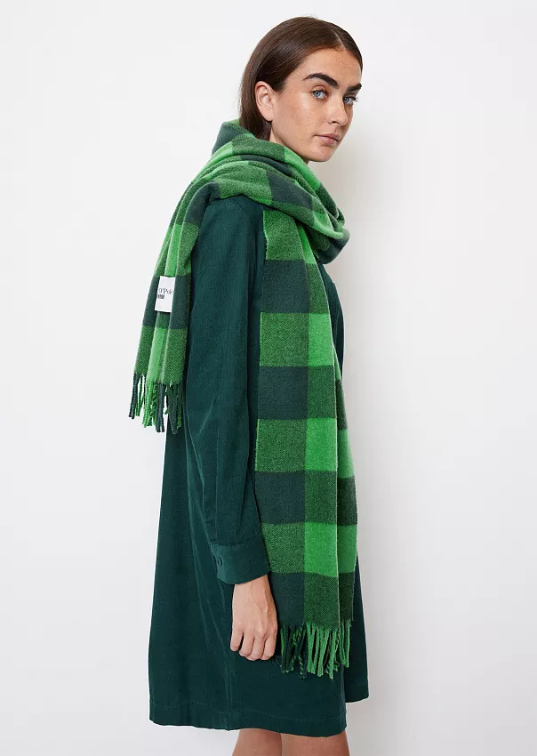 Шерстяной шарф с бахромой Marc o'Polo - фото 4