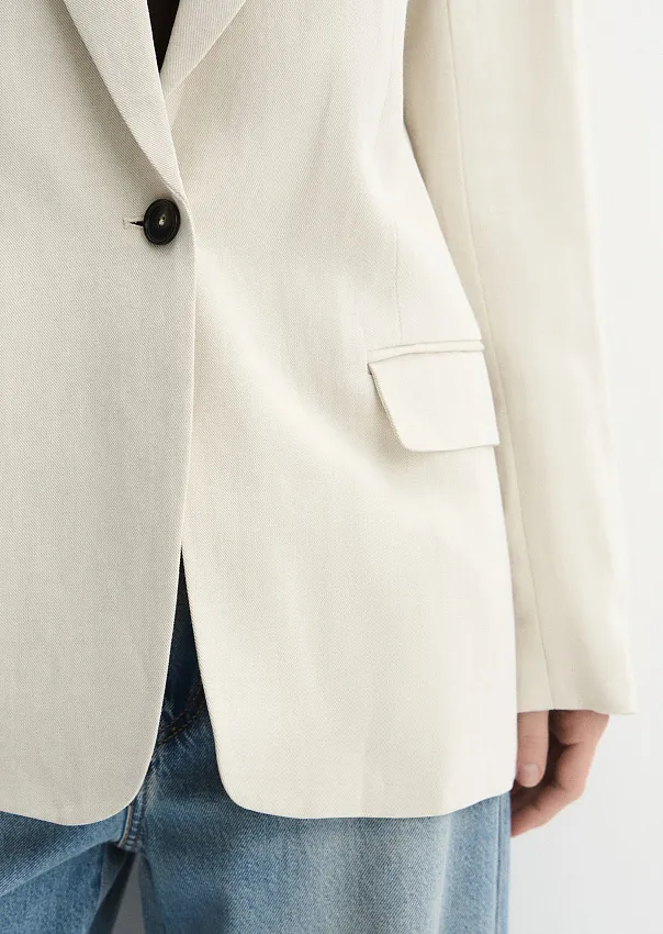 Жакет изо льна и вискозы