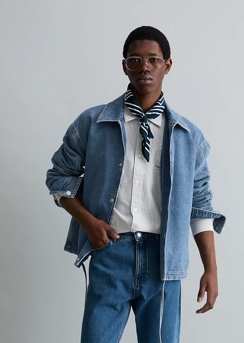 Куртка джинсовая из волокон листьев ананаса