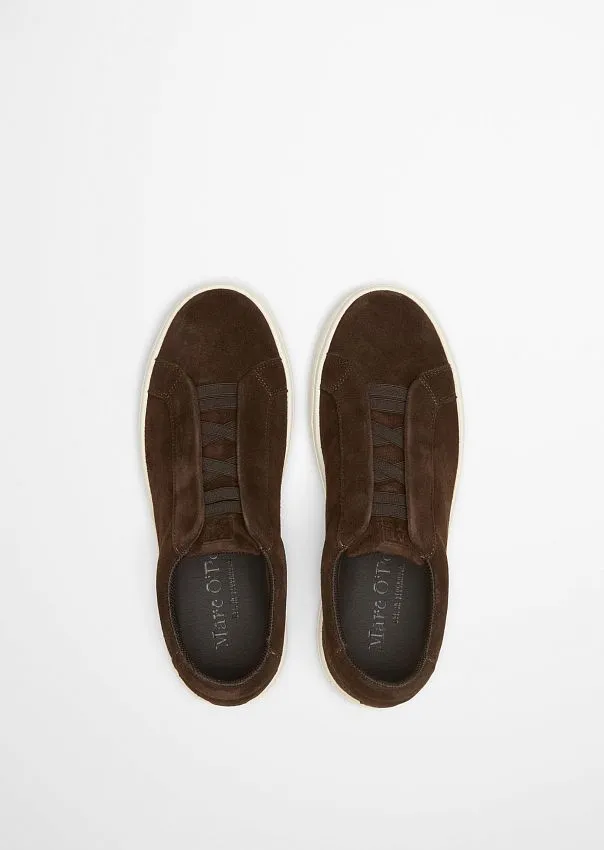 Кроссовки из мягкой замши с эластичным ремешком Marc o'Polo - фото 4