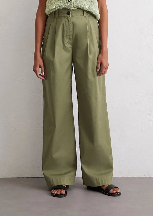 Широкие брюки из смесового хлопка Marc o'Polo - фото 3